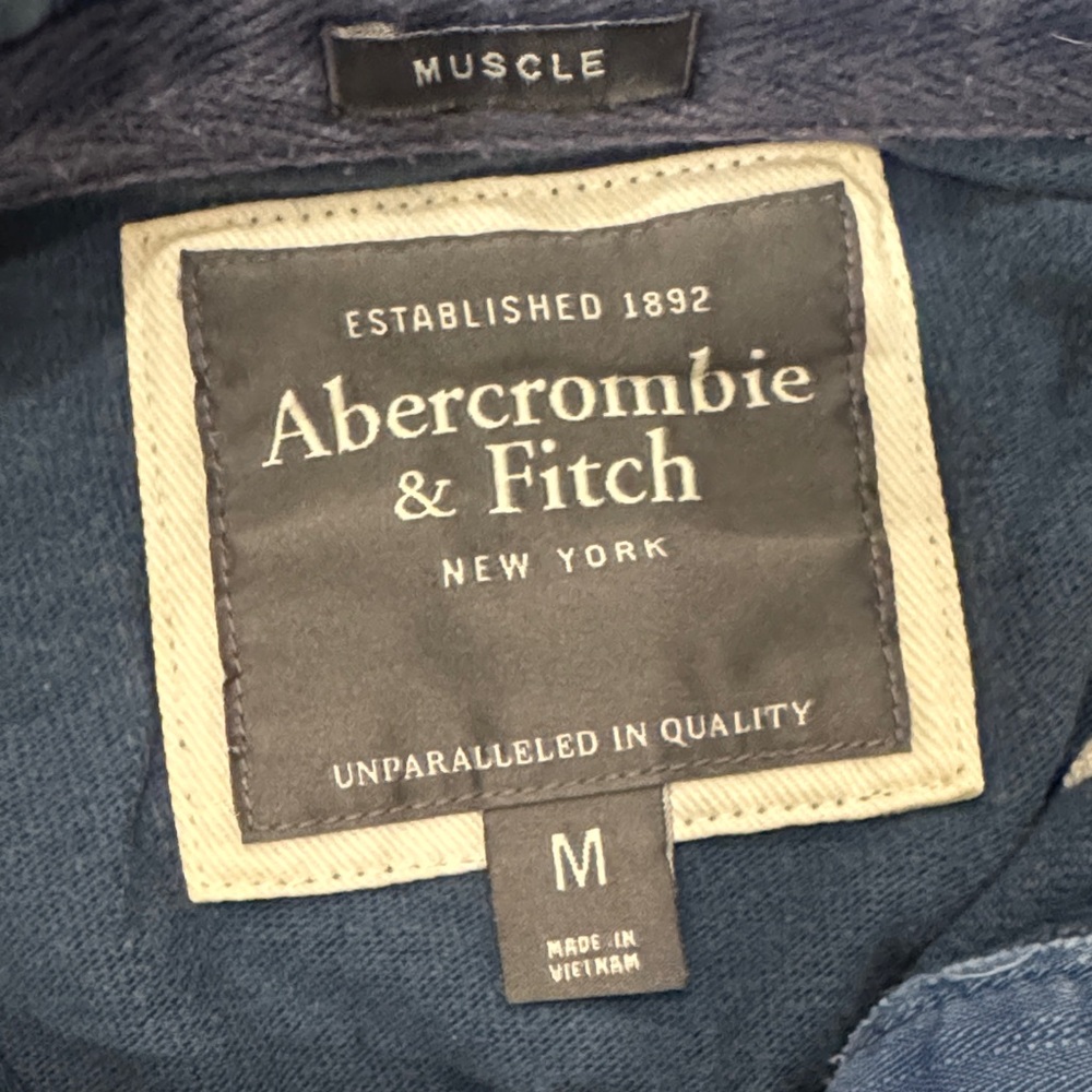 Abercrombie & Fitch Dark Blue Polo Shirt - Picture 2 of 3